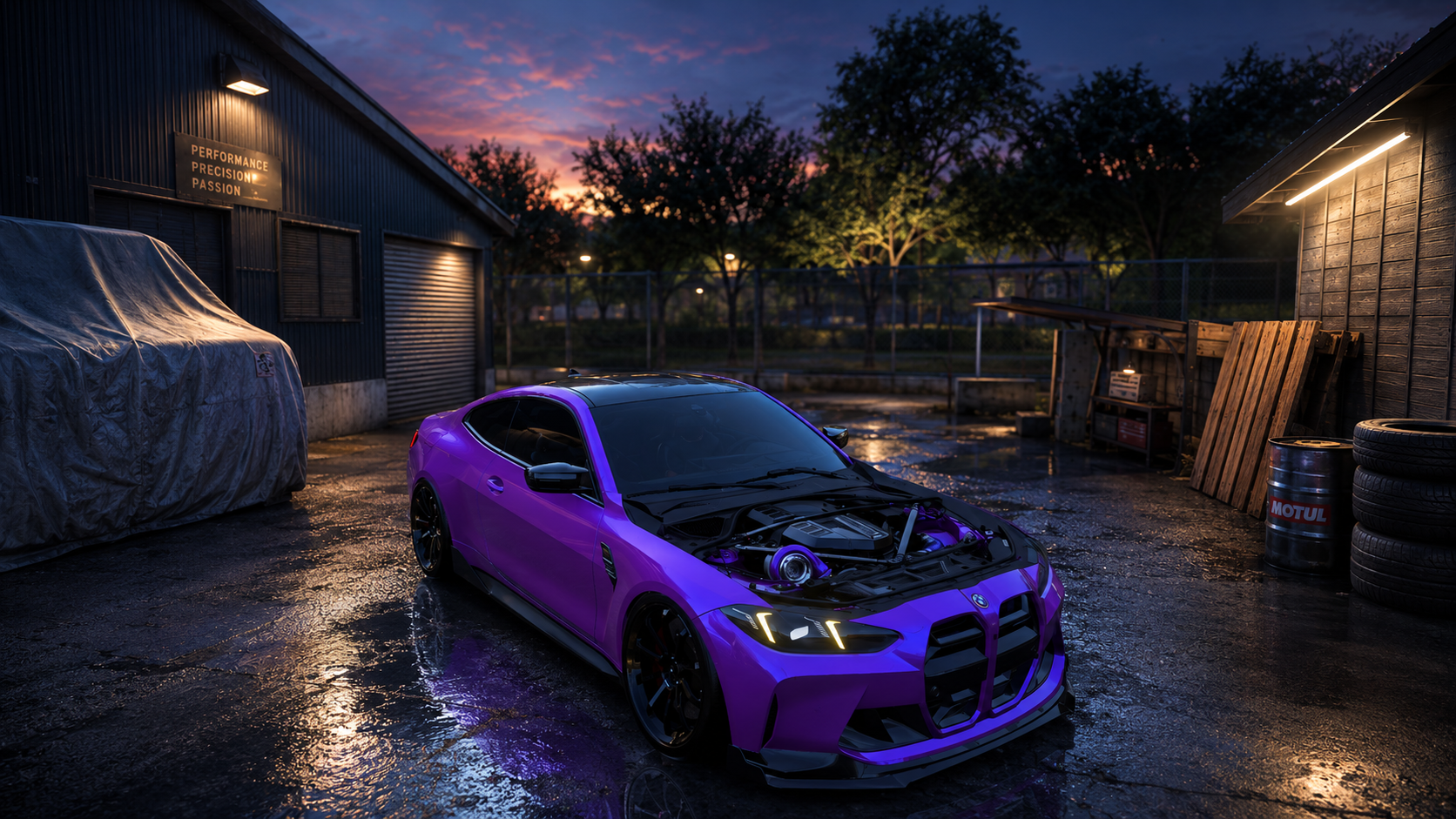 2021 BMW M4 Competition Coupe Big Single Turbo Visual Mod